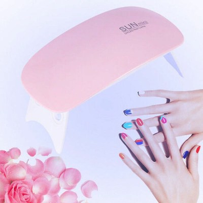 LED UV Nail Lamp Mini 6W Gel Nail Polish Dryer Ultraviolet L