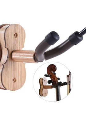 Hardwood Violin Hanger Hook Violin Stand Holder with Bow