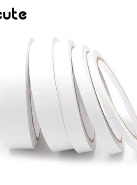 KicuTe 5MM 9MM 12MM 18MM 24MM 12M WhiTe Double SiDeD Tape Fa