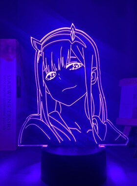Anime 3d Lamp Zero Two Figure Nightlight Kids Child Girls Be