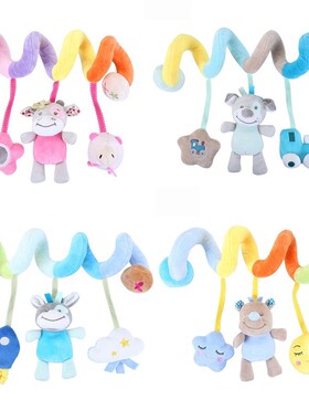 Soft Baby Toys 0-12 Months Music Crib Stroller Hanging Spira