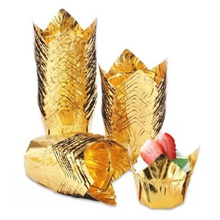 50pcs Greaseproof Paper Cupcake Tray Liners Cupcake Paper Tu