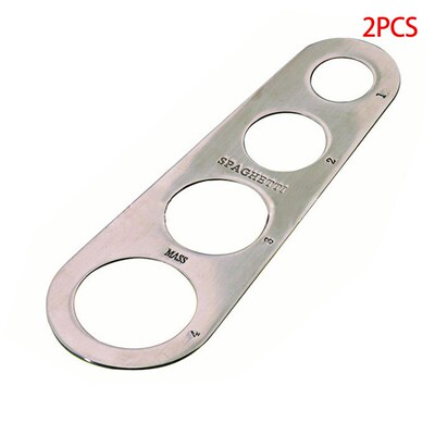 2 Pieces Stainless Steel Spaghetti Measurer Pasta Noodle Mea