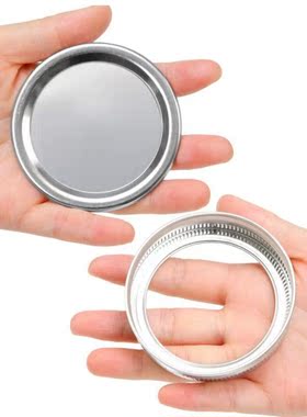 24Pcs 70mm Split-Type Regular Mouth Jars Lids Storage Caps S