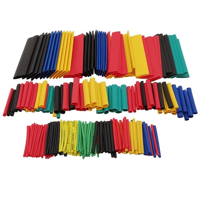 328Pcs/Set Heat Shrinkable Tube Kit Shrinking Assorted Polyo