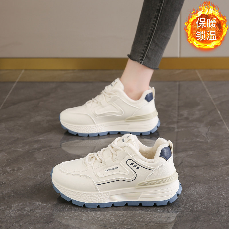 踩屎感冬季防滑34小码加绒阿甘鞋