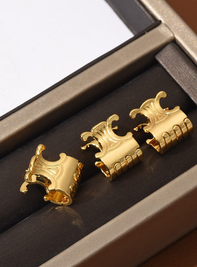 凯旋门抓夹小夹子可爱金属CE公主发抓边夹高级感精致发夹欧美发饰