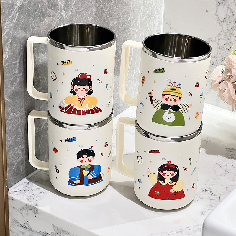 一家三口漱口杯不锈钢儿童刷牙杯亲子洗漱杯情侣牙刷杯牙缸高颜值,家庭/个人清洁工具,洗漱杯,淘宝优惠券,粉丝福利购,淘宝优惠卷