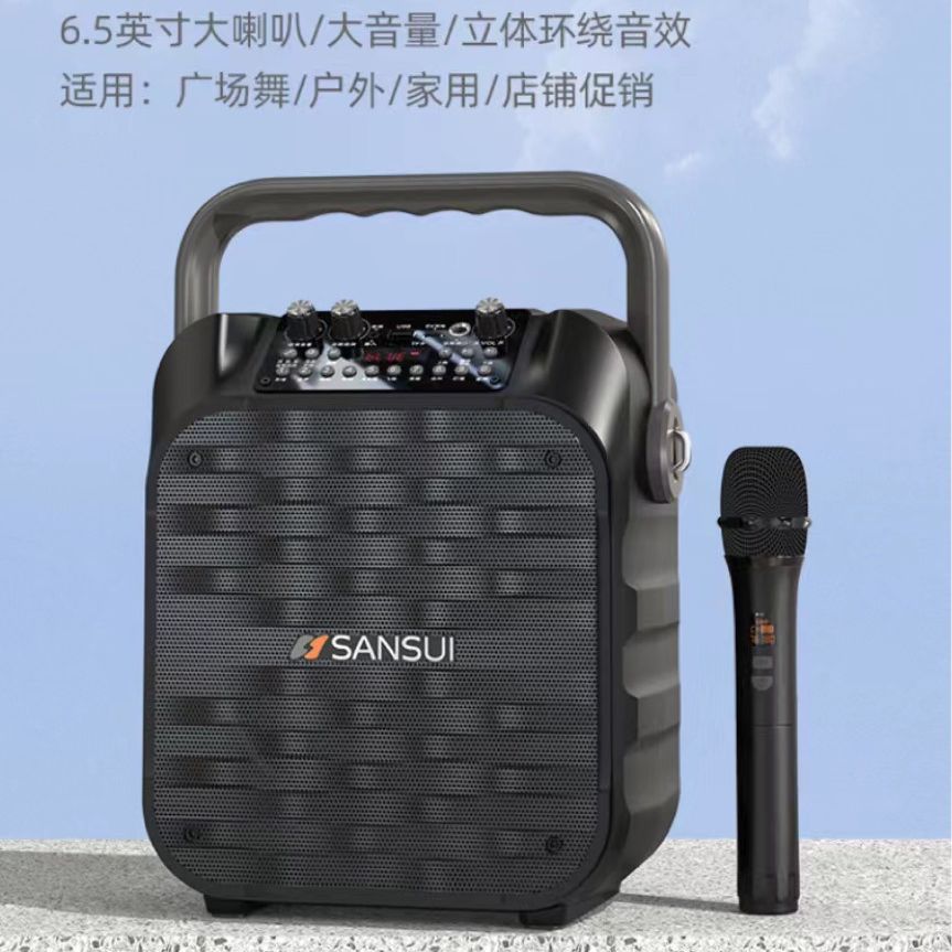 山水广场舞音响便携式家用带话筒