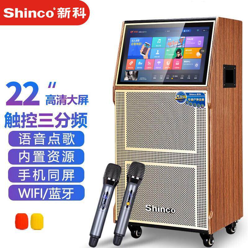 新科（Shinco）C190 广场舞音响带显示屏 高清大屏三分频拉杆移动