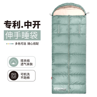 睡袋成人户外露营加厚四冬季通用款便携式车载办公室午休被子两用