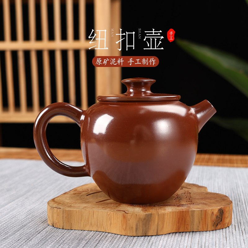广西钦州坭兴陶高温烧制茶壶