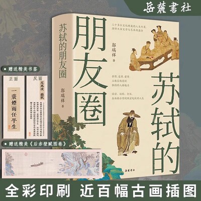 正版 苏轼的朋友圈 中国古代文人的艺术生活历史书籍 有一种境界叫苏东坡 苏东坡新传 感悟宋朝文人的命运交织与人生纠葛 岳麓书社