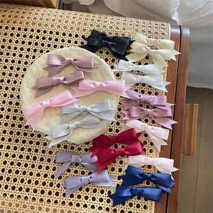 酒红色蝴蝶结胸针别针藏蓝色胸前装饰配件粉色服饰配件小号领结花