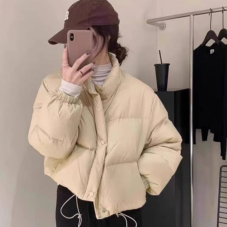 2025韩国东大门原版面包服女立领小个子短款羽绒棉服秋冬新款外套