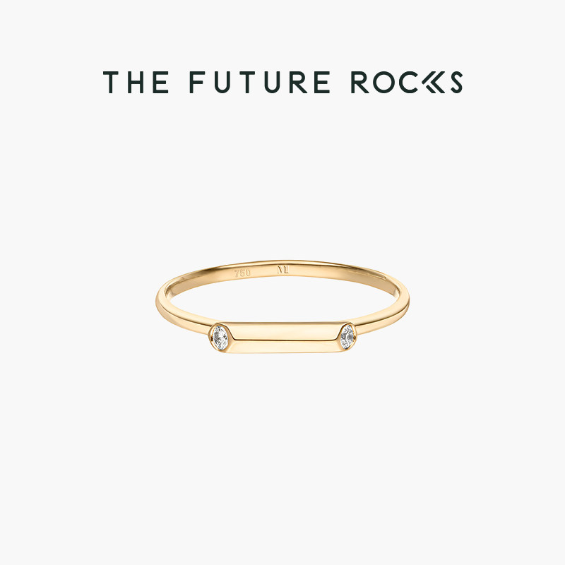 日光戒指MAREN镶嵌钻石18K黄金