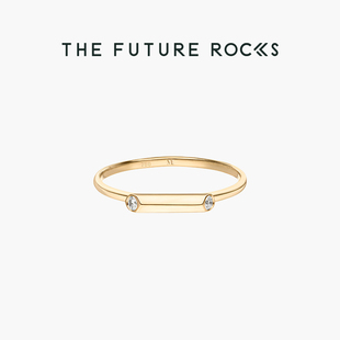 MAREN日光戒指定制18K金培育钻石钻戒