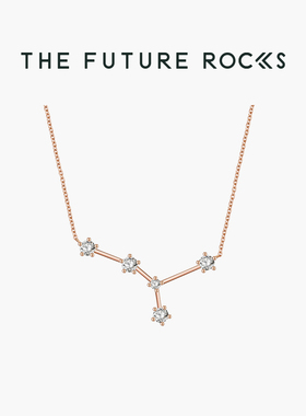 TFR 揽星辰十二星座项链18K金培育钻石锁骨链-巨蟹座