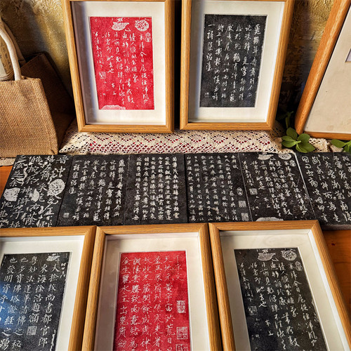 《历代书法碑拓片专用》砖雕唐颜真卿勤礼碑拓板传拓非遗研学瓦当