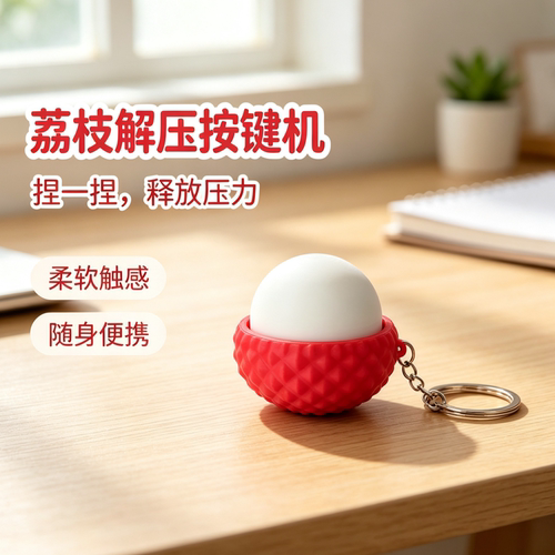3D解压蛋糕按键捏捏乐钥匙扣