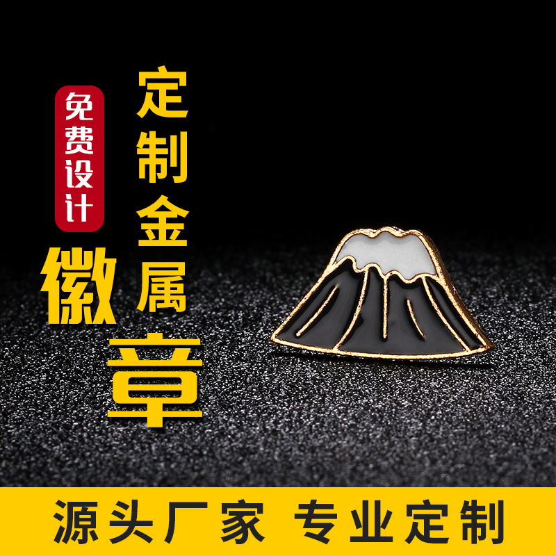 高档金属徽章定做校徽司徽胸针