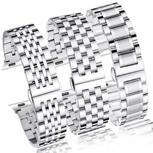 适用iwatch10手表applewatch10表带链式不锈钢带se苹果手表表带10代8/9新款男女49mm45/46/42金属运动s9ultra