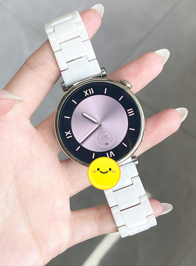 适用华为gt4新款表带GT3Pro白色陶瓷手表watch4高级钢带华为gt2pro智能手表watch3pro商务运动41mm43女款专用