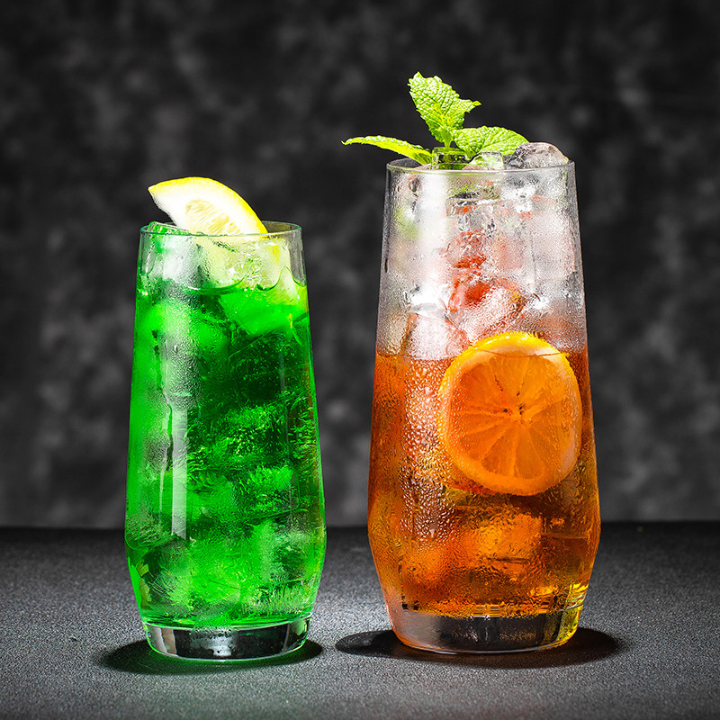 柯林杯长岛冰茶杯玻璃调酒杯果汁金汤力鸡尾酒莫吉托mojito杯子