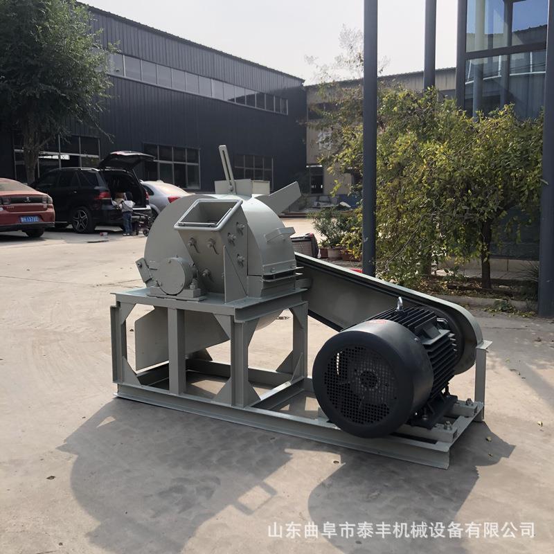 木块粉碎机小型树枝树叶粉碎机盘式竹子树干削片机单口