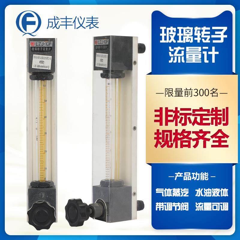 PVC流量计供应玻璃转子流量计左进右出特制氧气流量计设备配套