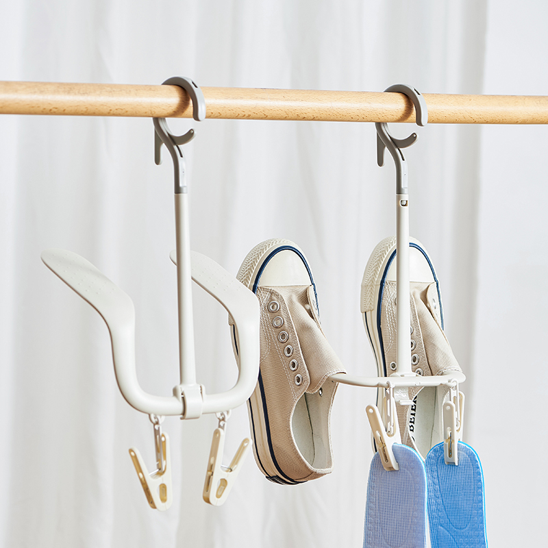 日本晒鞋架晾鞋子神器家用晾晒架子室外阳台凉鞋子防风挂钩多功能