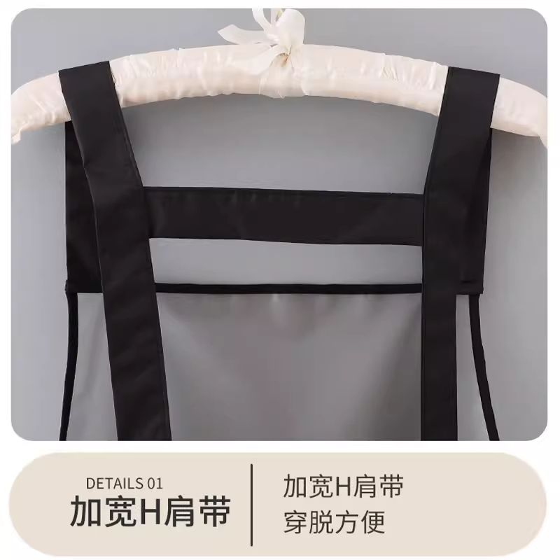 厨房无袖防水围裙TPU半透明餐饮水产宠物店工作服免洗设计