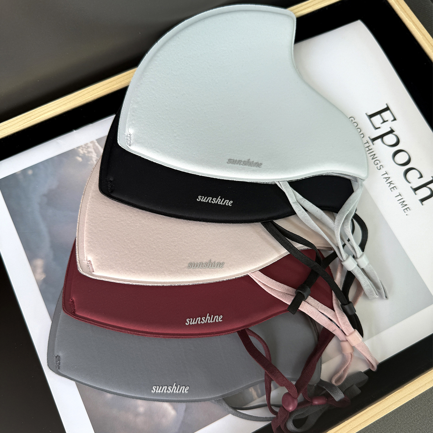 秋冬季一体式海绵透气保暖防寒口罩简约高颜值舒适防风面罩实用