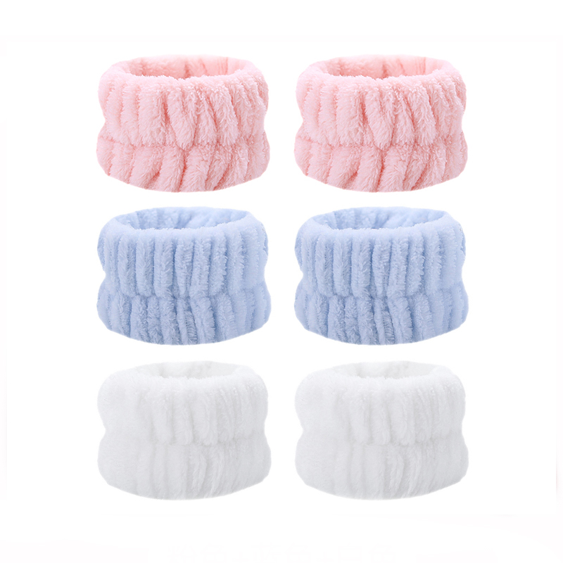 洗脸手腕带神器吸水袖套运动擦汗手环洗漱防湿护腕实用设计y