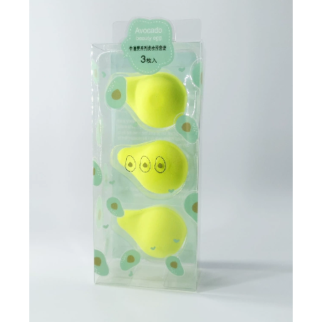 水果美妆蛋柠檬牛油果桃子海绵化妆蛋实用彩妆工具