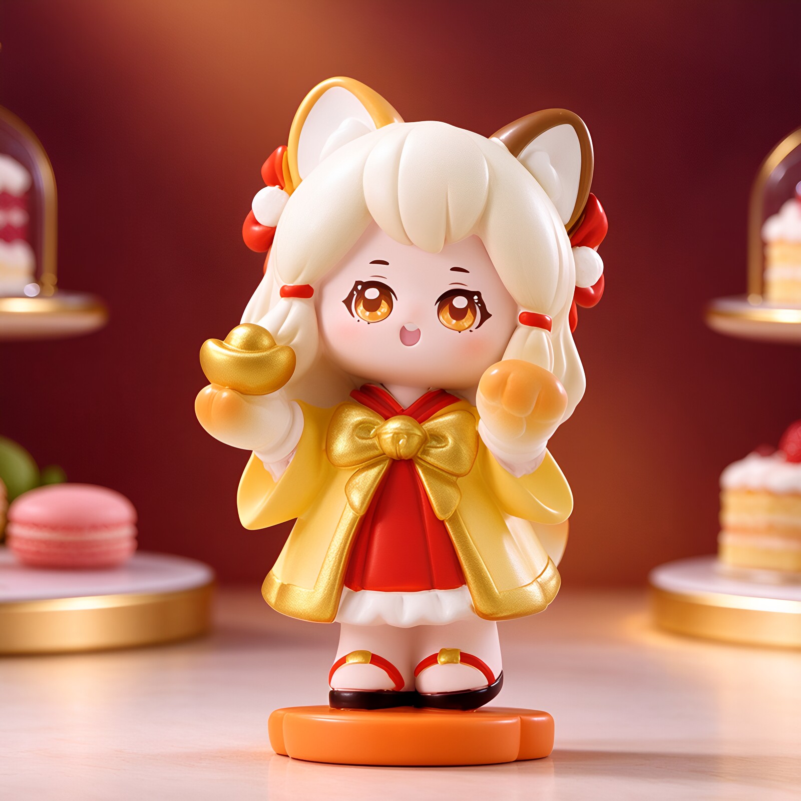 糖心喵语盲盒可爱萌猫咪女孩少女心儿童女生摆件桌面装饰创意礼物