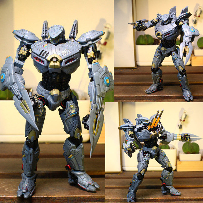 NECA PACIFIC RIM 2 메카 복수 방랑자 모델 어린이 움직일 수있는 빛나는 그림 장난감 로봇 인형