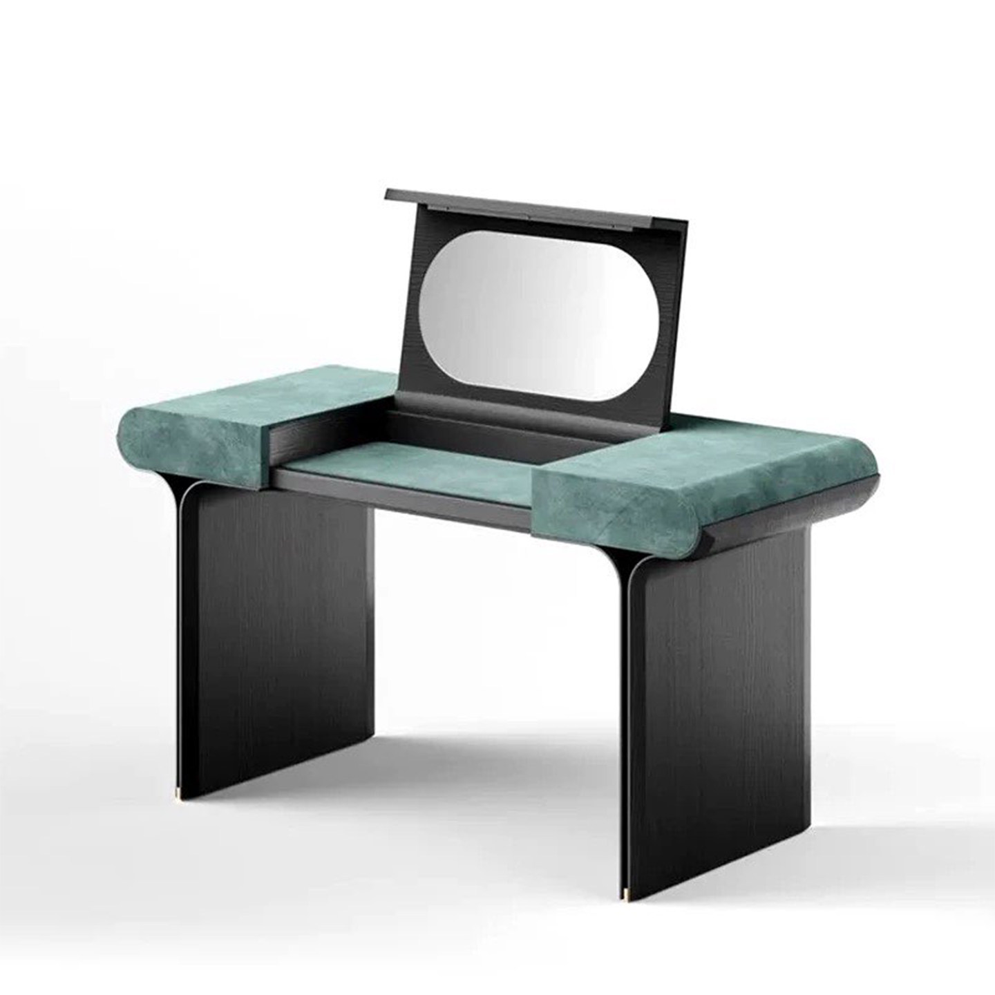 意式轻奢梳妆台翻盖带镜带妆凳设计师时尚现代奢华型艺术化妆桌