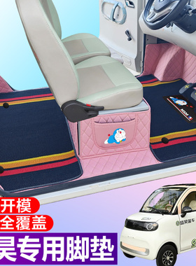 盛昊V8 A8 K9 F8 mini美朵极锐A6PIUS极星Q2 Q4全包围电动车脚垫