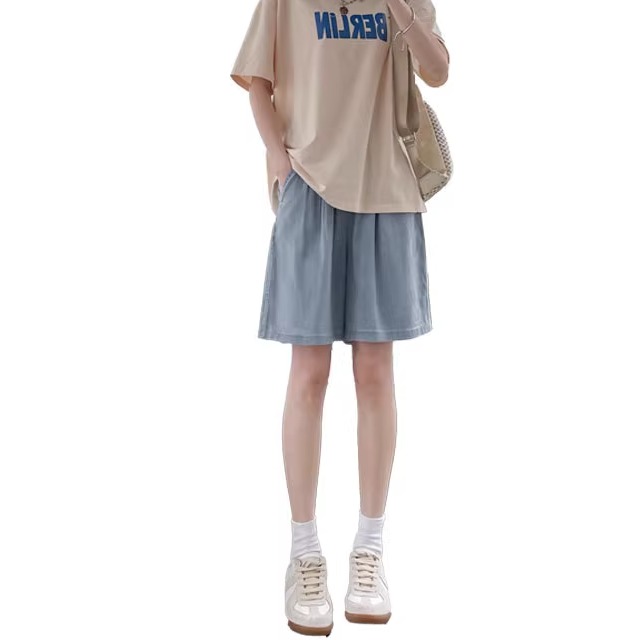 牛仔高腰显瘦休闲裤  Denim high-waisted slimming casual pants
