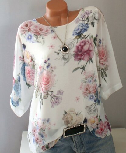 Ladies Home Short Sleeve Printed T-Shirt女士居家短袖印花T恤