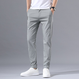 pants百搭修身 men youth 小脚男裤 slim all match fit petite