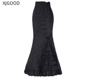 fishtail skirt for Vintage small girls小个子女生松紧腰鱼尾裙