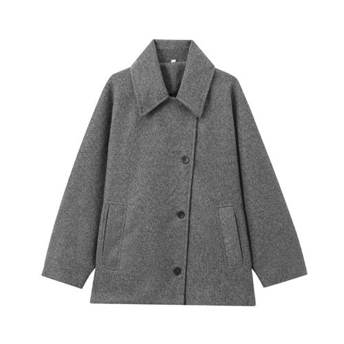jackets bandage bow-knot coats collar stand colored solid