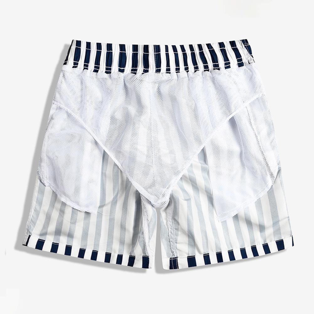 Mens swimming trunks anti-embarrassment boxer shorts large