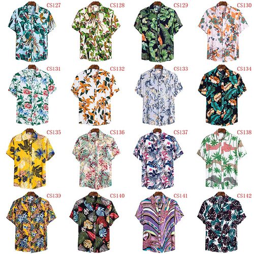 hawaiian shirt beach wear shirts for men summer clothes 衬衫
