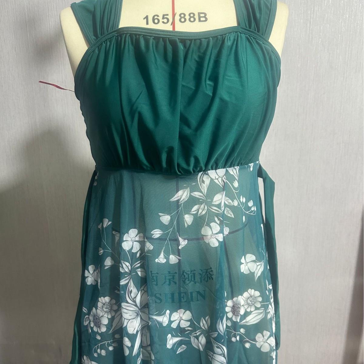 Sexy two-piece womens tankini plus size swimsuit short