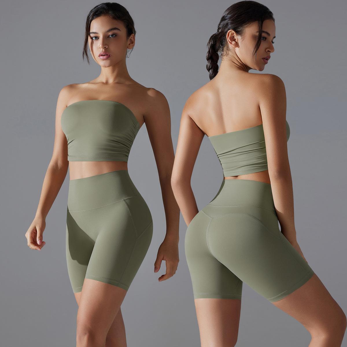 suit two-piece fitness running clothes yoga dry quick lift