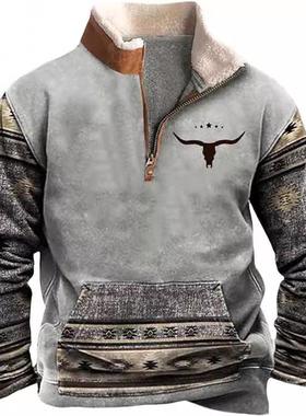 turtleneck half zip sweater mens fleece warm d digital