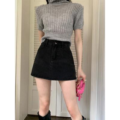 2026 summer women casual short denim skirt lady skirts牛仔裙